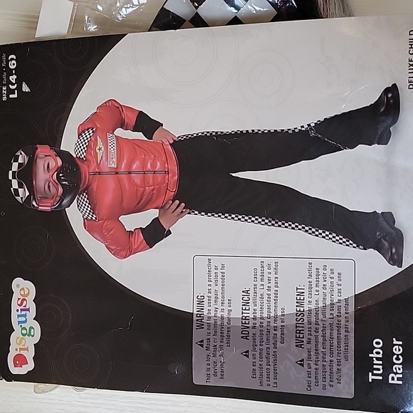 Turbo racer halloween costume little boys size large (4-6) - Picture 2 of 16